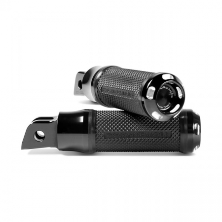 PERFORMANCE MACHINE, APEX RIDER FOOTPEGS. BLACK CC