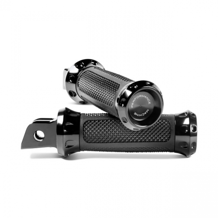 PERFORMANCE MACHINE, OVERDRIVE RIDER FOOTPEGS. BLACK