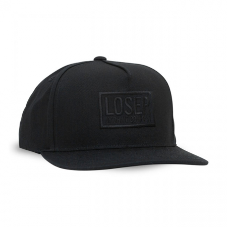 LOSER MACHINE CHAIN BOX SNAPBACK CAP BLACK