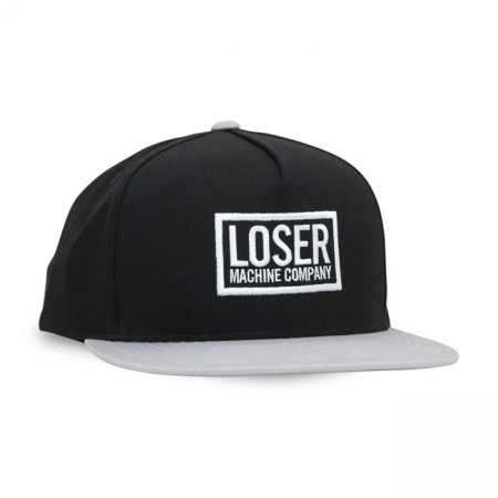 LOSER MACHINE CHAIN BOX SNAPBACK CAP SILVER