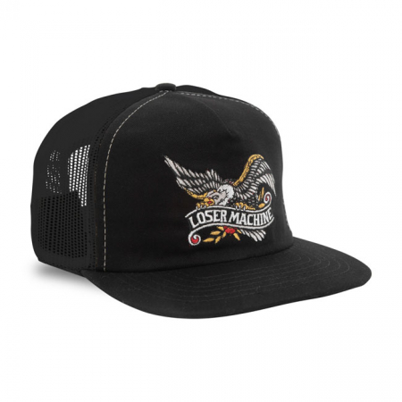 LOSER MACHINE GLORY TRUCKER CAP BLACK/BLACK