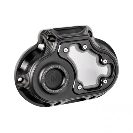 PM, TRANSMISSION END COVER VISION, CABLE CLUTCH. BLACK OPS