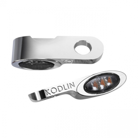 KODLIN, LED TURN SIGNALS ELYPSE FRONT. CHROME