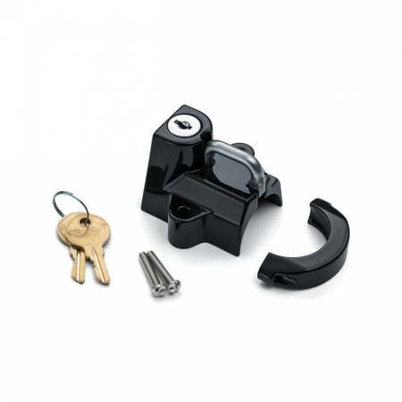 KURYAKYN, HELMET LOCK. 32-38MM, GLOSS BLACK