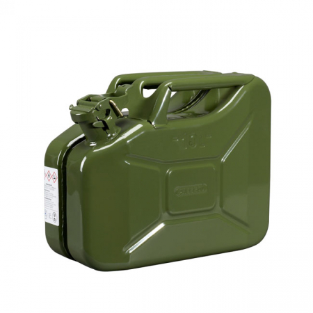 PRESSOL, METAL JERRYCAN. OLIVE GREEN, 10 LITER