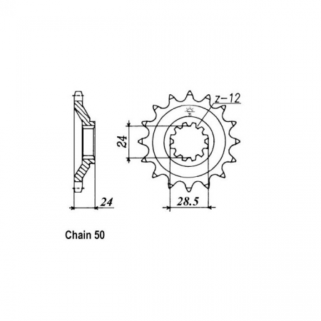 JT FRONT SPROCKET 528.17