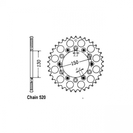 JT REAR SPROCKET 245/251.53