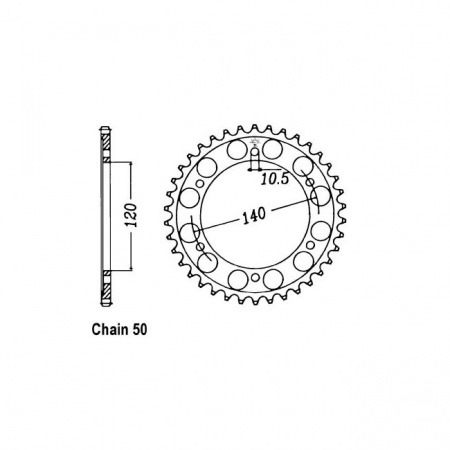 JT REAR SPROCKET 499.48