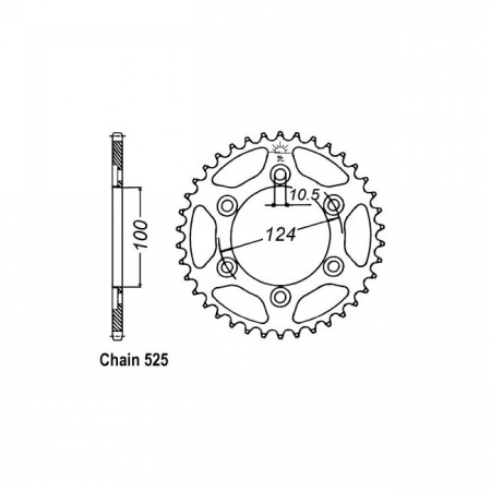 JT REAR SPROCKET 745.43