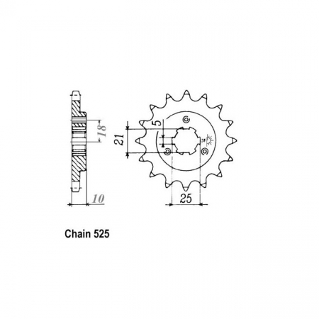 JT FRONT SPROCKET 1448.15