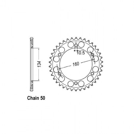 JT REAR SPROCKET 1306.40