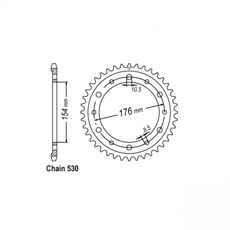 JT REAR SPROCKET 1340.44