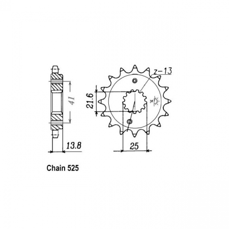 JT FRONT SPROCKET 296.15