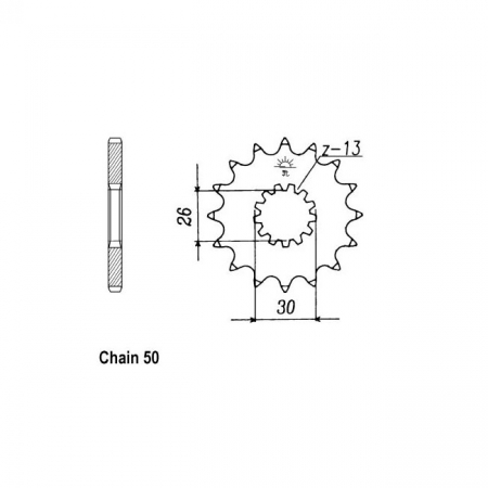 JT FRONT SPROCKET 1180.17