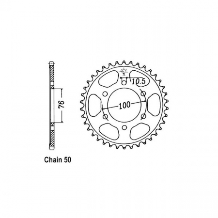 JT REAR SPROCKET 816.38