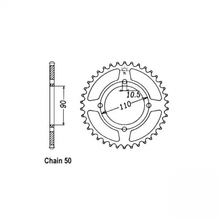 JT REAR SPROCKET 840.38