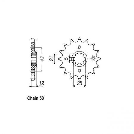 JT FRONT SPROCKET 571.17