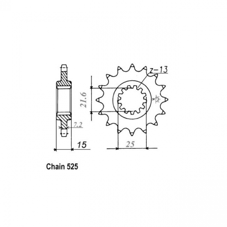 JT FRONT SPROCKET 1515.15