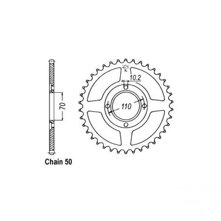 JT REAR SPROCKET 246.35