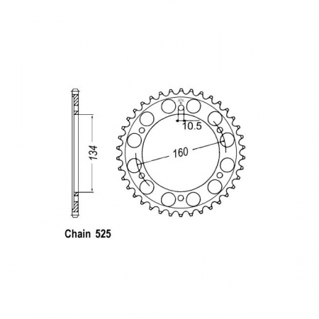 JT REAR SPROCKET 1307.41