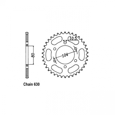 JT REAR SPROCKET 501.39