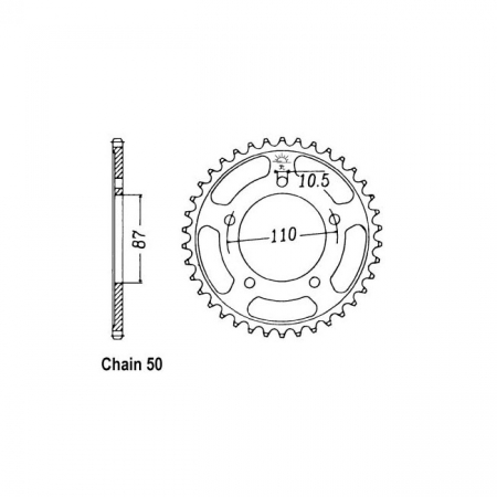 JT REAR SPROCKET 829.48