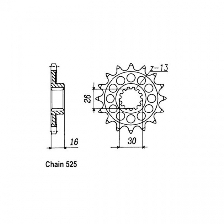 JT FRONT SPROCKET 313.16