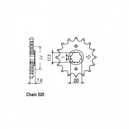 JT FRONT SPROCKET 327.14