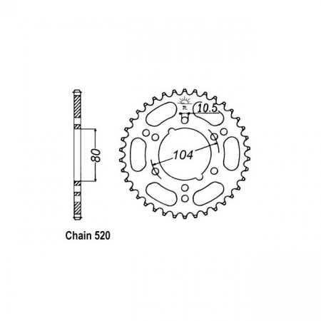 JT REAR SPROCKET 1478.40