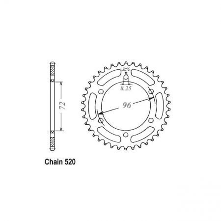 JT REAR SPROCKET 820.42