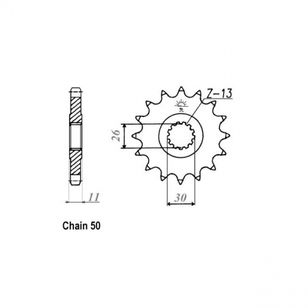 JT FRONT SPROCKET 579.16