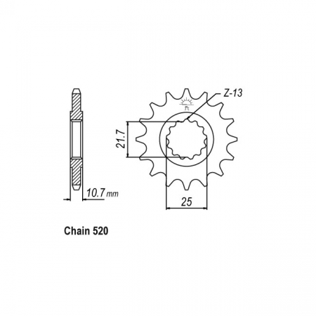 JT FRONT SPROCKET 1595.16