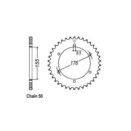 JT REAR SPROCKET 2011.43