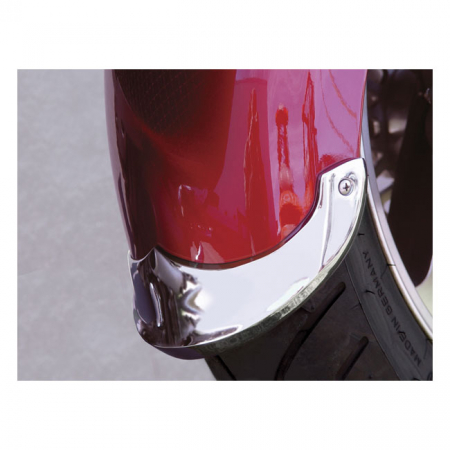 NC CAST FRONT FENDER TIP SET CHROME