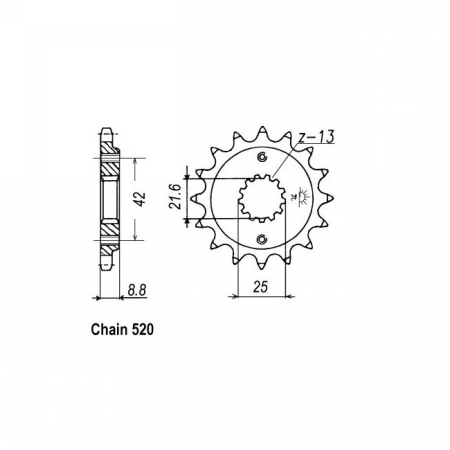 JT FRONT SPROCKET 512.17