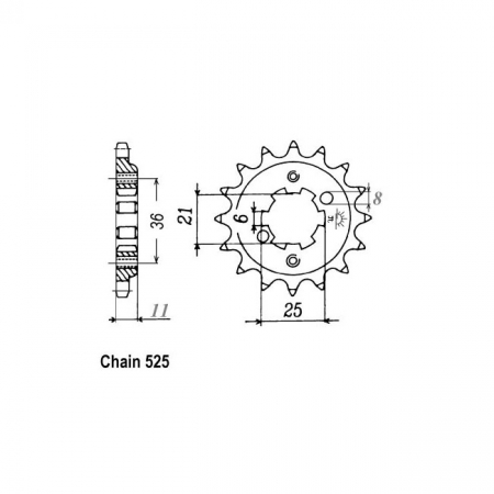 JT FRONT SPROCKET 290.15