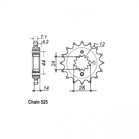 JT FRONT SPROCKET 1372.17