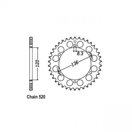 JT REAR SPROCKET 846.39