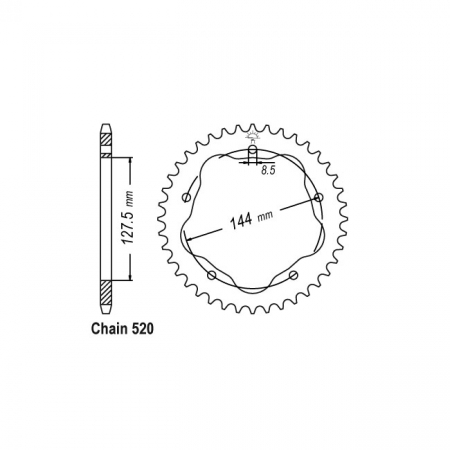 JT REAR SPROCKET 751.42