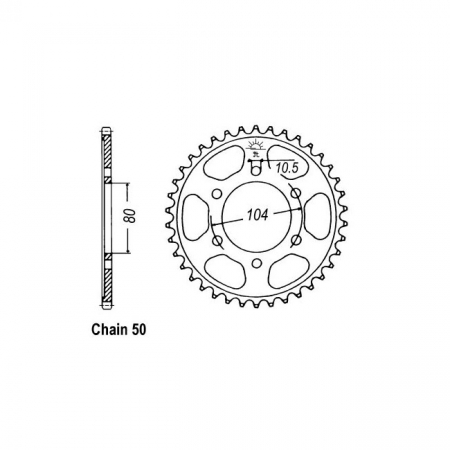 JT REAR SPROCKET 488.41