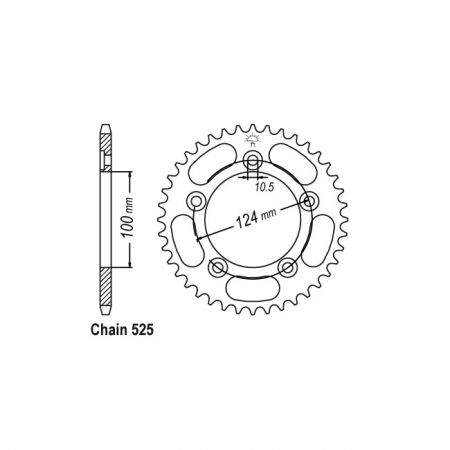 JT REAR SPROCKET 744.39