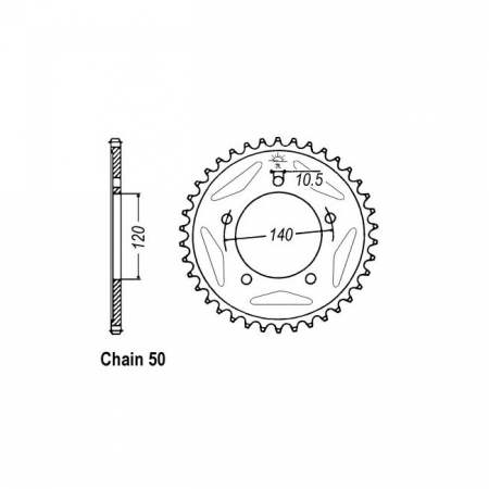 JT REAR SPROCKET 1800.40