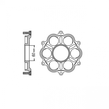 REAR SPROCKET CARRIER 760B