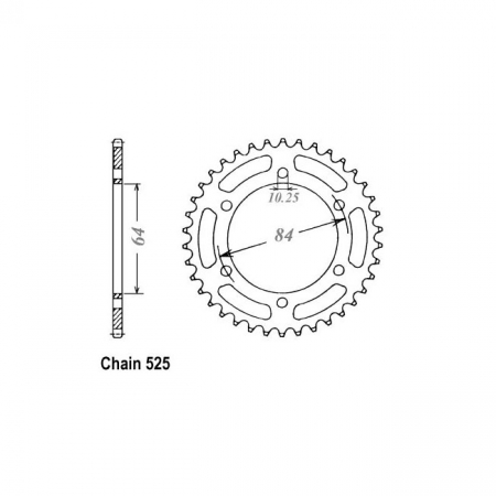 JT REAR SPROCKET 812.43