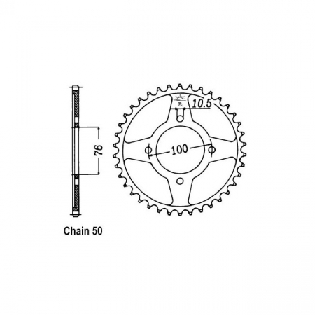 JT REAR SPROCKET 824.46