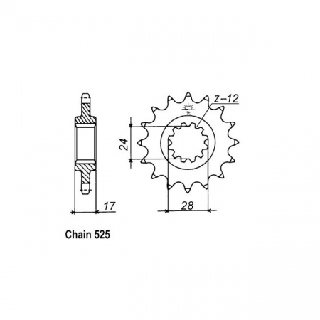 JT FRONT SPROCKET 1371.15