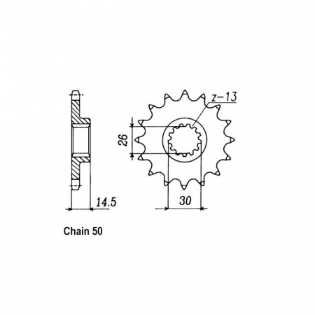 JT FRONT SPROCKET 340.18