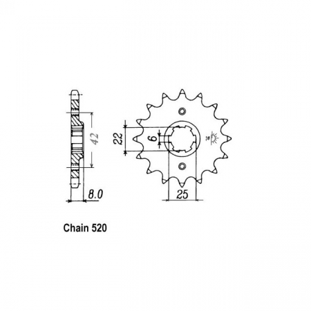 JT FRONT SPROCKET 281.15