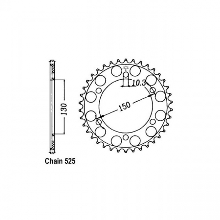 JT REAR SPROCKET 300.49