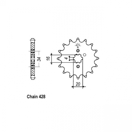 JT FRONT SPROCKET 1263.14